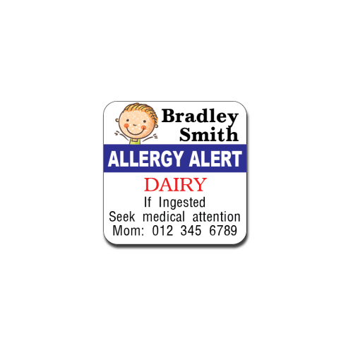 Allergy Label ST AL G 013
